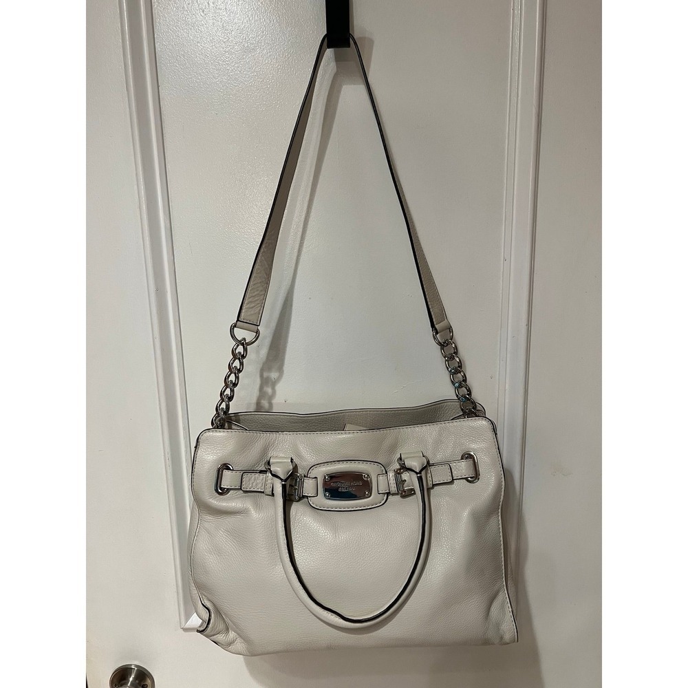 Michael Kors White Leather Handbag (G-2)